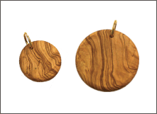 Portachiavi in legno d'ulivo