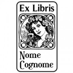 Ex Libris timbri manuali con testo