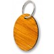 Portachiavi ovale in legno d'ulivo art. P050