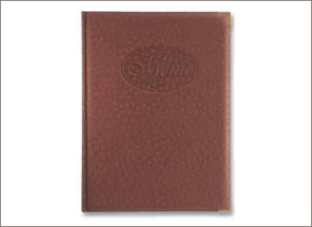 Portamen� pelle struzzo angoli dorati art. 00SM